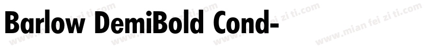 Barlow DemiBold Cond字体转换